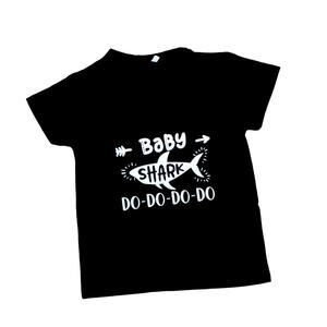 Pinkfong Baby Shark Black Crewneck Graphic T-Shirt 3T Toddler